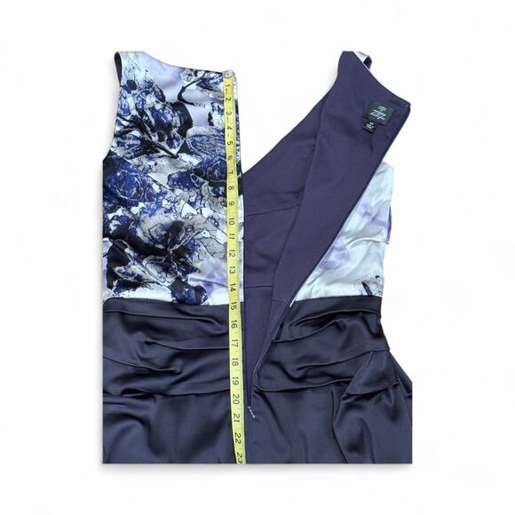 Suzi Chin for Maggy Boutique 12 Silk Purple Sheath Dress V-neck feminine party - Picture 9 of 9